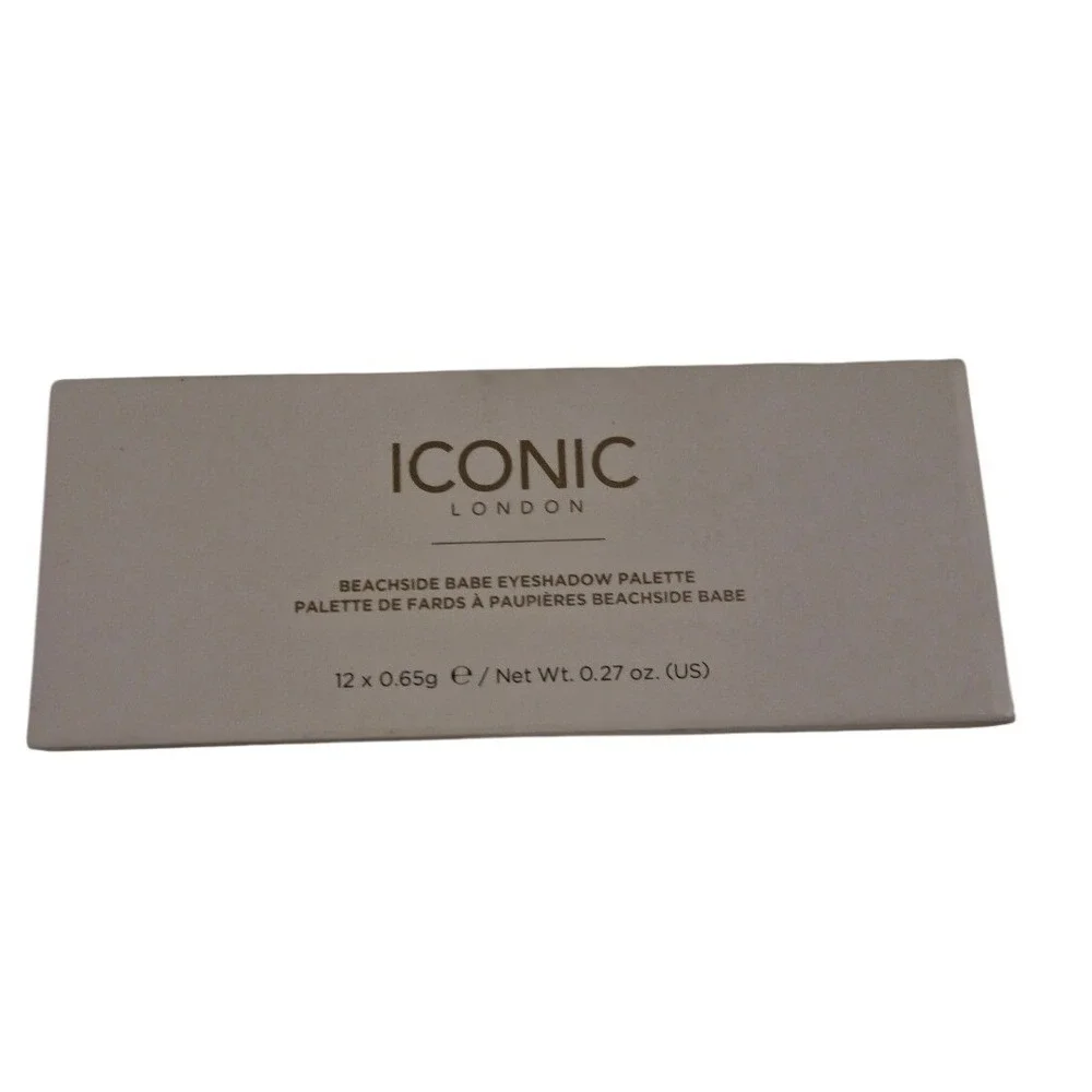 Iconic London Beachside Babe Eyeshadow Palette 12 Shade Neutral Bronze Blue
